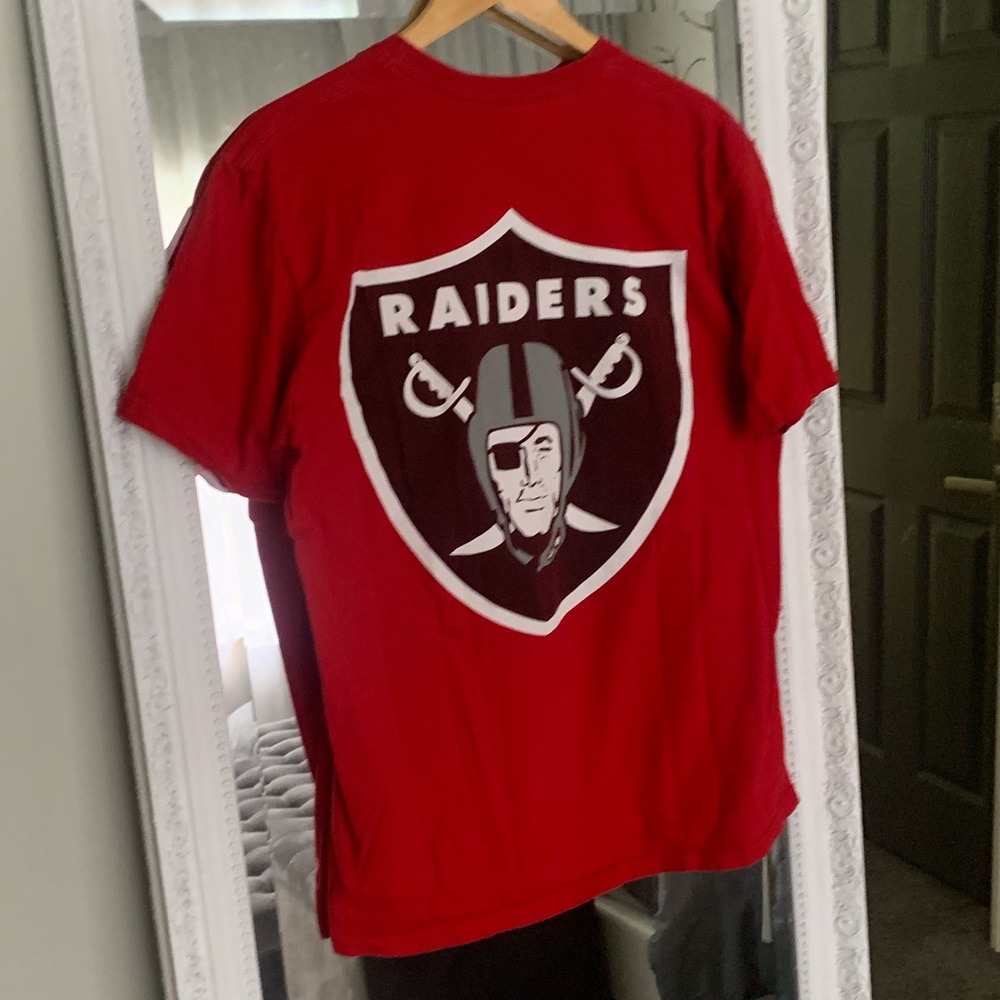 REAL Supreme Oakland Raiders T-shirt • Red • Large - Picture 2 of 3
